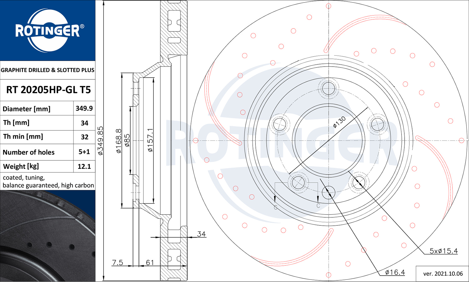 ROTINGER 258 787 Alkatrész rt 20205hp-gl t5